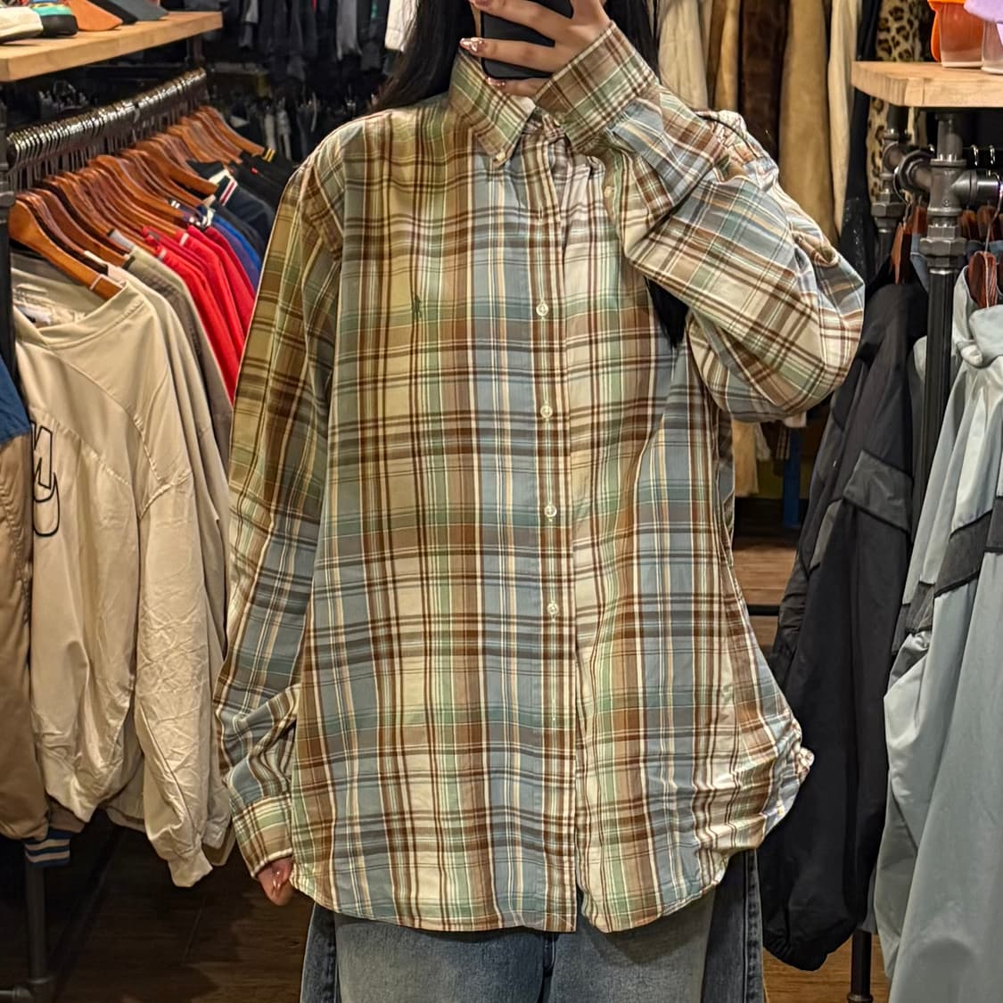 [HI] Polo 폴로 체크 긴팔 셔츠 상품이미지1