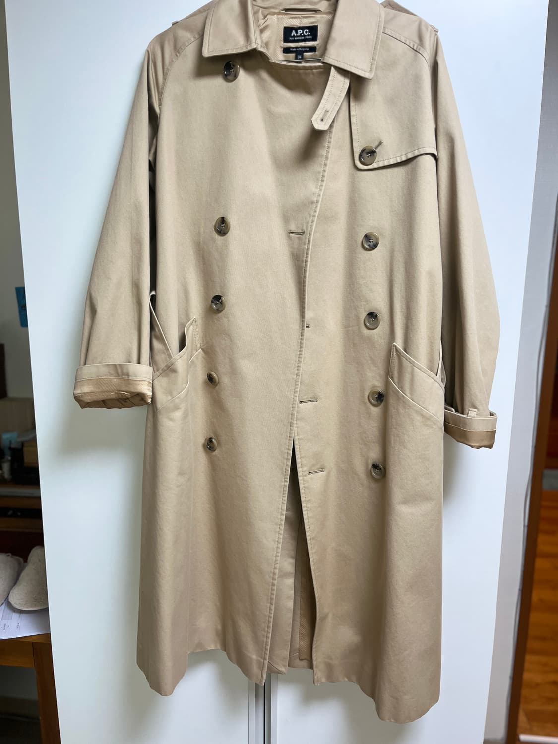 아페쎄 a.p.c 트렌치코트 베이지 (s) 상품이미지1