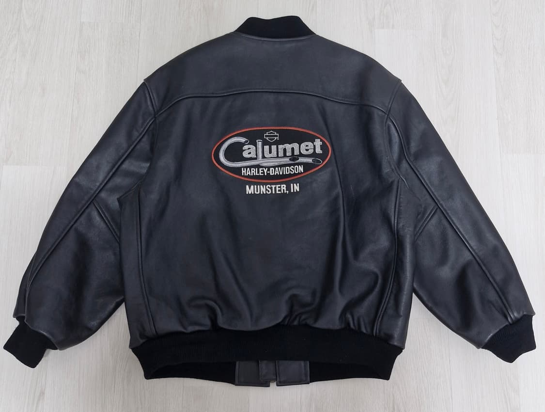 Harley Davidson 가죽 봄버 자켓 상품이미지2
