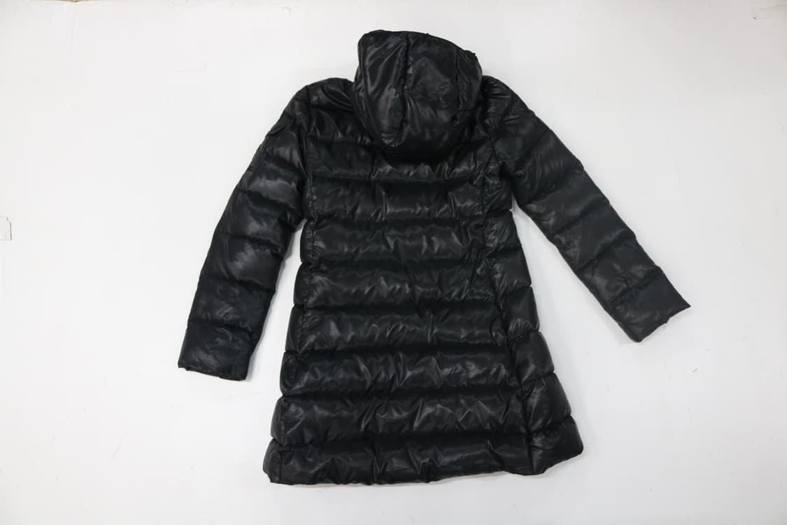 ATELIER SAB 아틀리에사브 유광 블랙 후드 롱 다운 패딩 (M) 상품이미지8