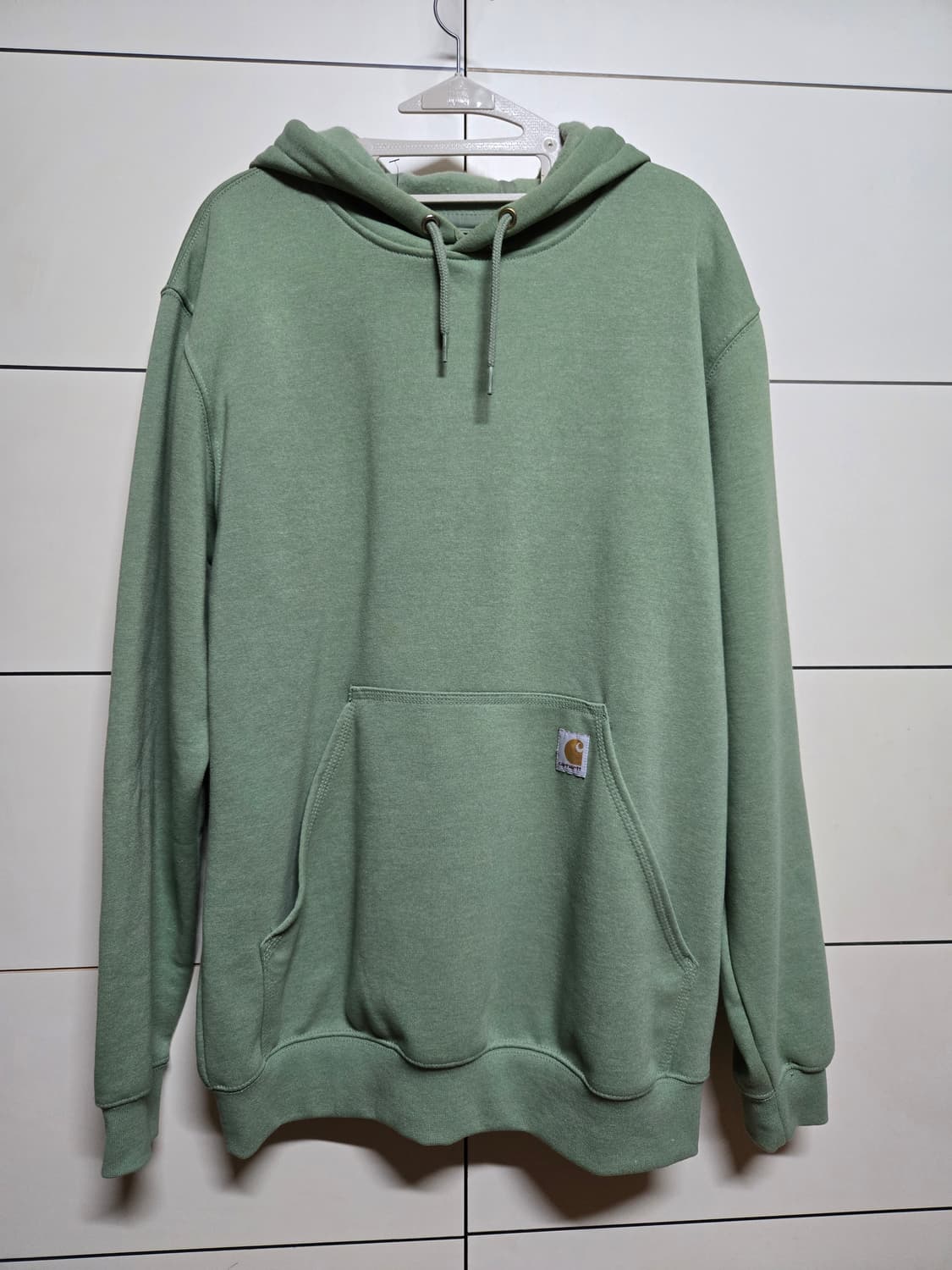 칼하트 뮤트 그린 기모 후드티셔츠(미착용) 상품이미지1
