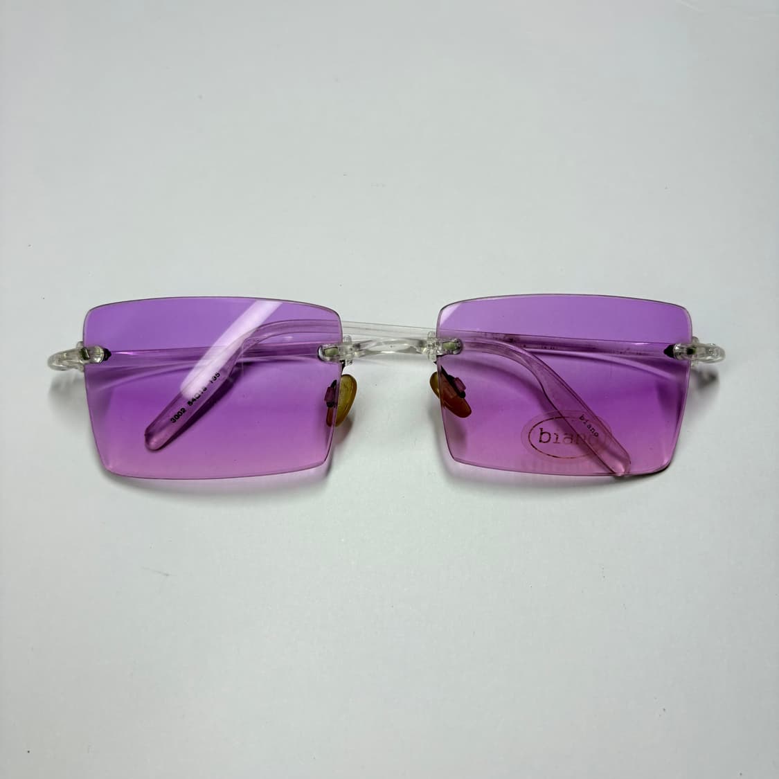 빈티지 선글라스[비아노(biano) 샤프 퍼플 틴트 무테] 상품이미지1