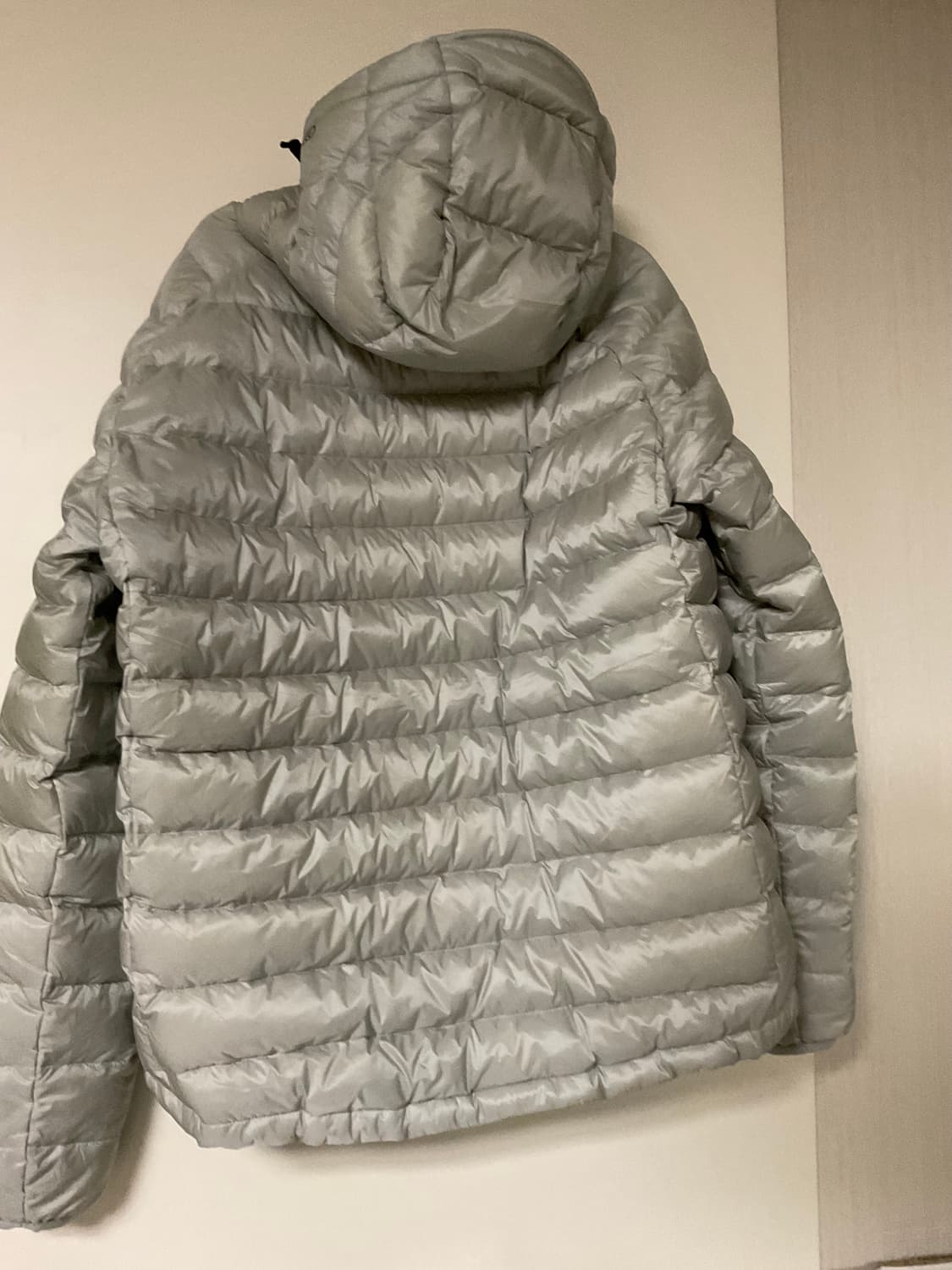 페더다운 그리드자켓 라이트그레이 L 상품이미지3