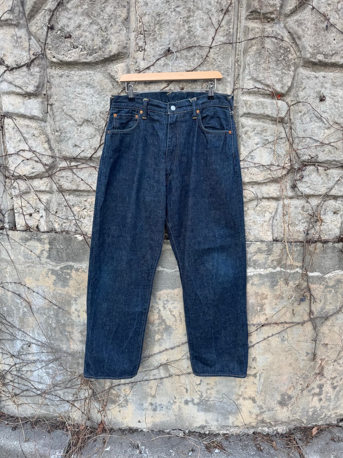 에비수 no.2 lot2002 셀비지 인디고 데님 팬츠 36 상품이미지1