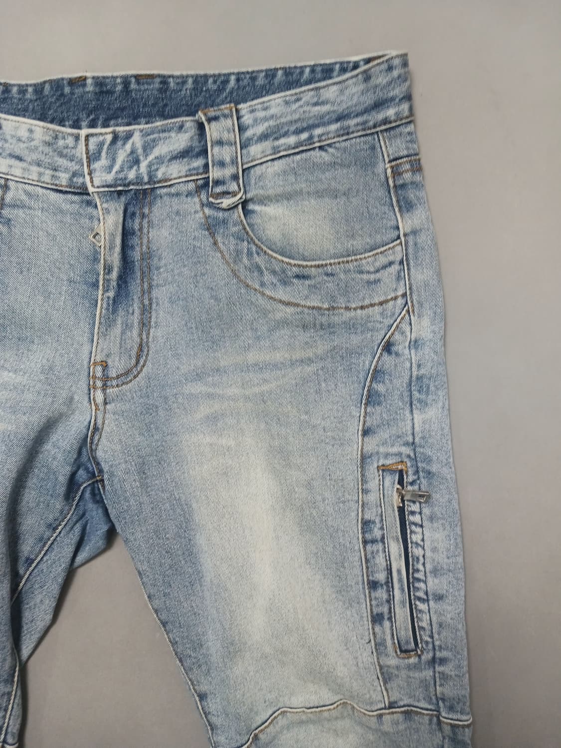 [32] 발망 사이드포켓 바이커진 청바지 상품이미지4