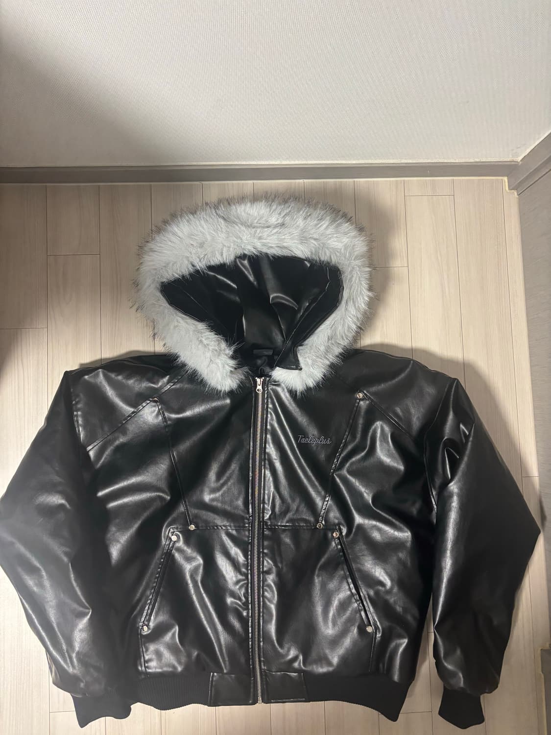 빈티지 퍼 퀄팅 가죽자켓 상품이미지1