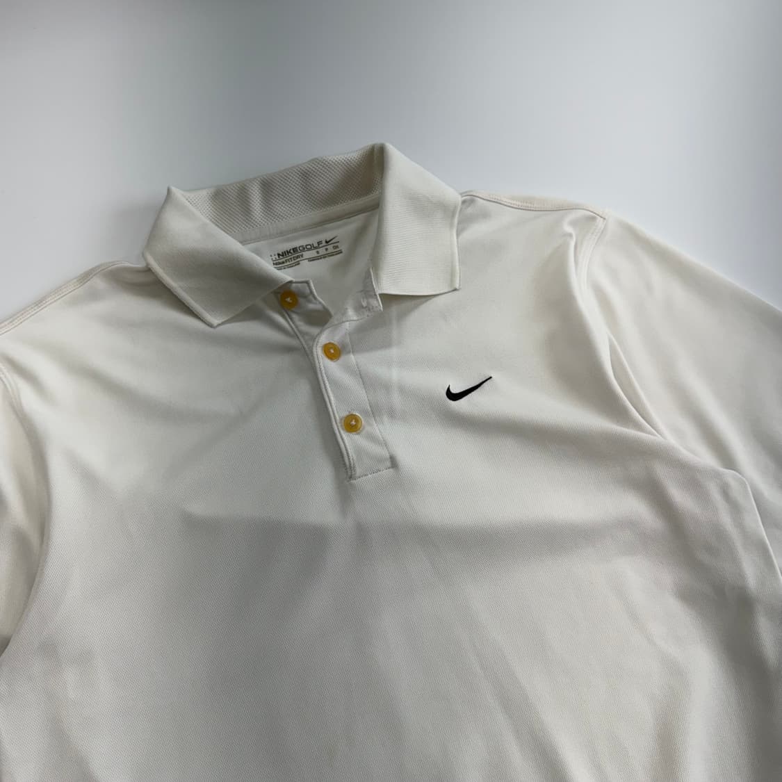 Nike 나이키 스몰 로고 카라 화이트 반팔 상품이미지4