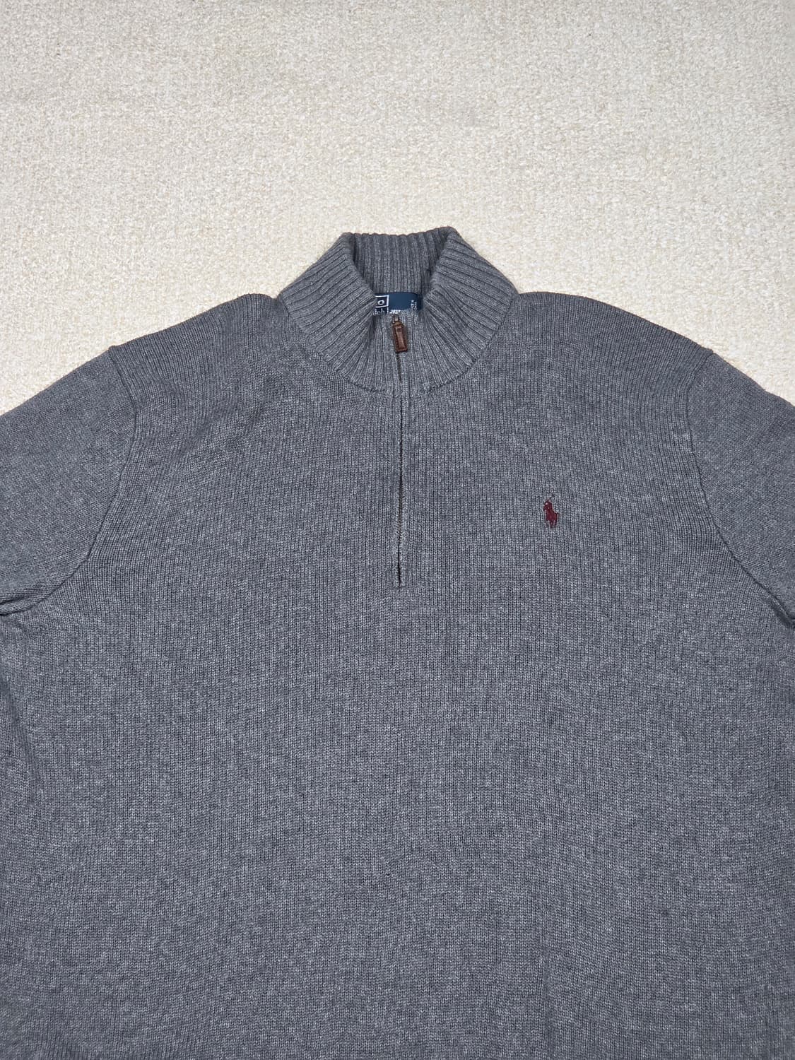 [폴로 랄프로렌] 포니 자수 코튼 하프집업 니트 | 00277 상품이미지2