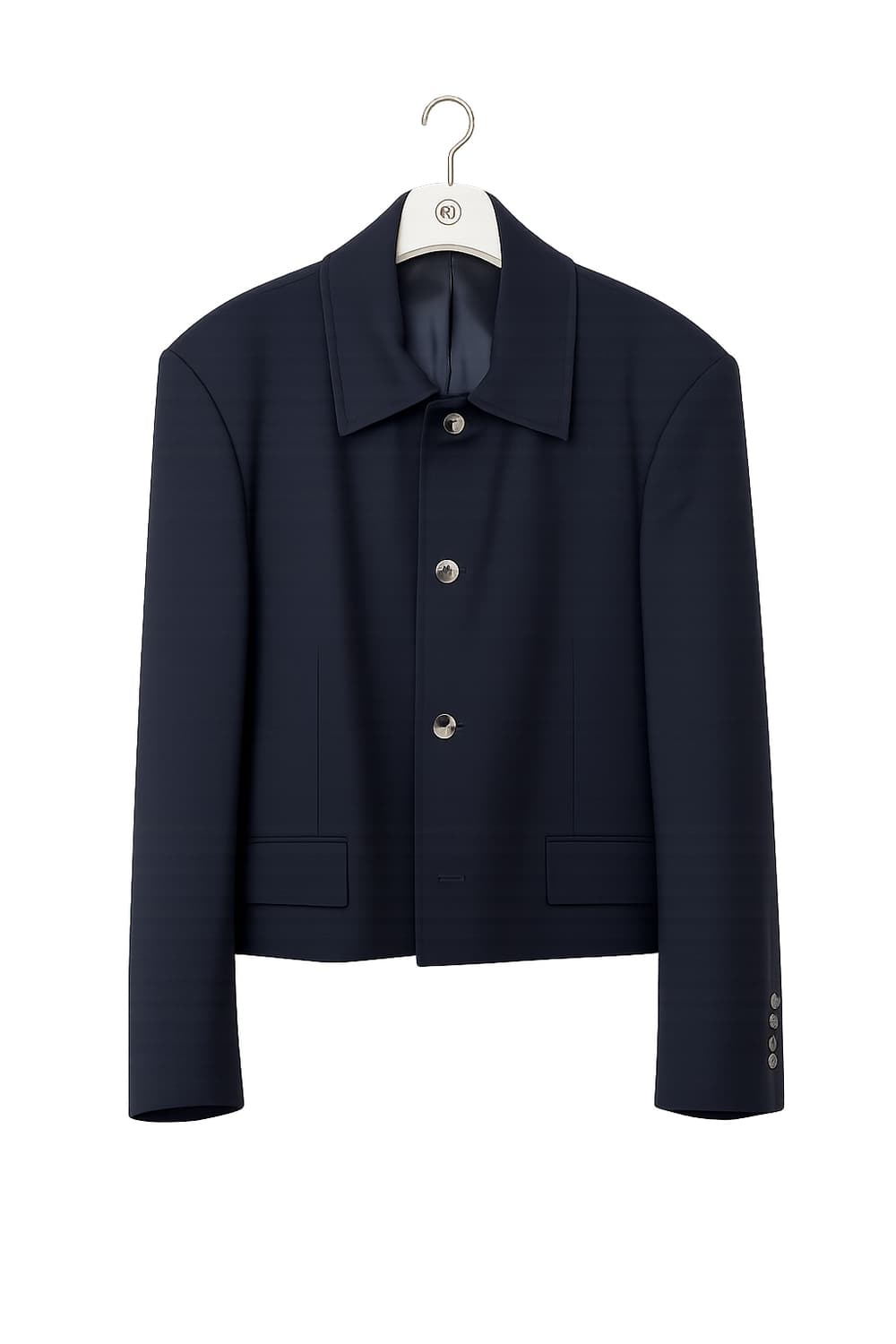 RECTO 렉토 울 블렌드 숏자켓 XL 네이비 / 실착 3회 미만 상품이미지3