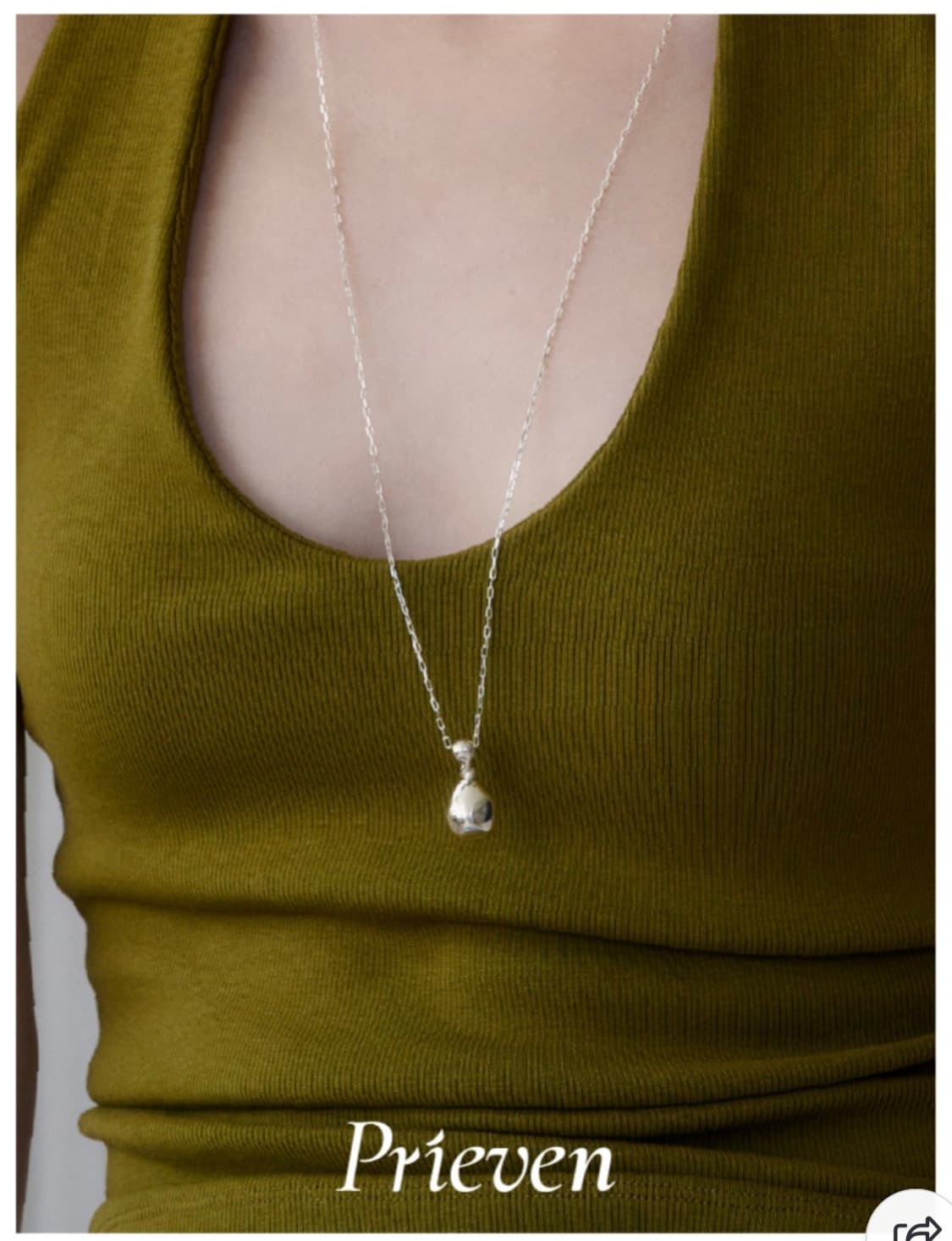 프리에븐 인 마이 포켓 라지 실버925 롱 목걸이 상품이미지2