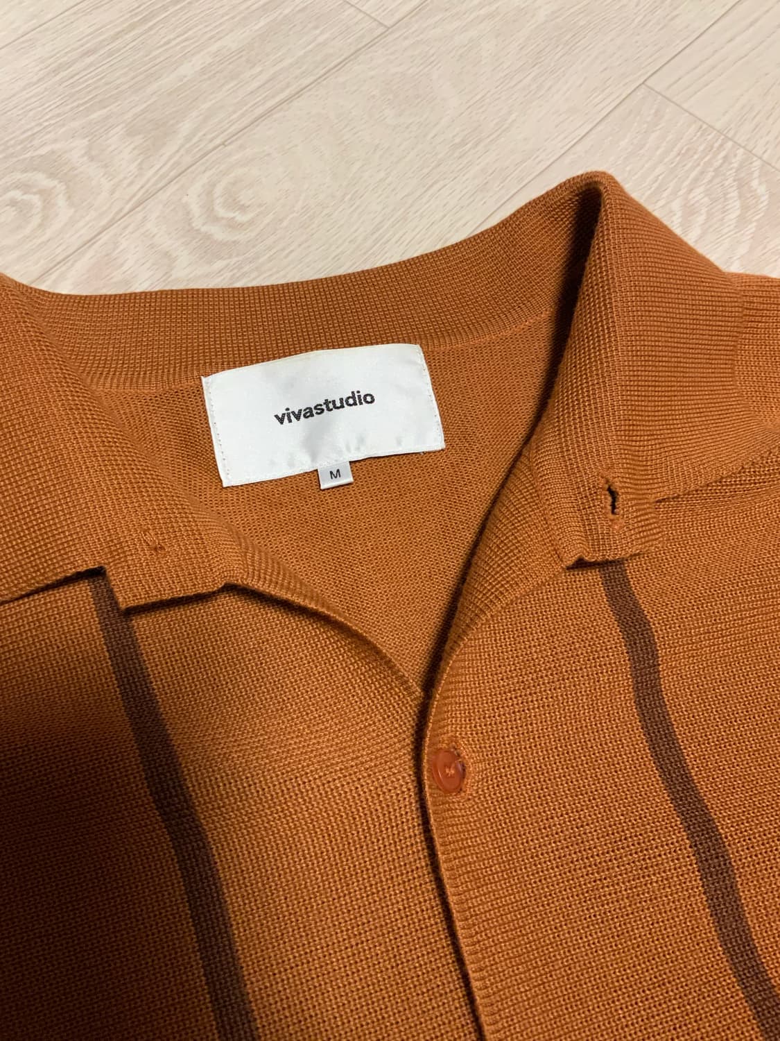 [VIVASTUDIO] 비바스튜디오 스트라이프 폴로 가디건 M 상품이미지3