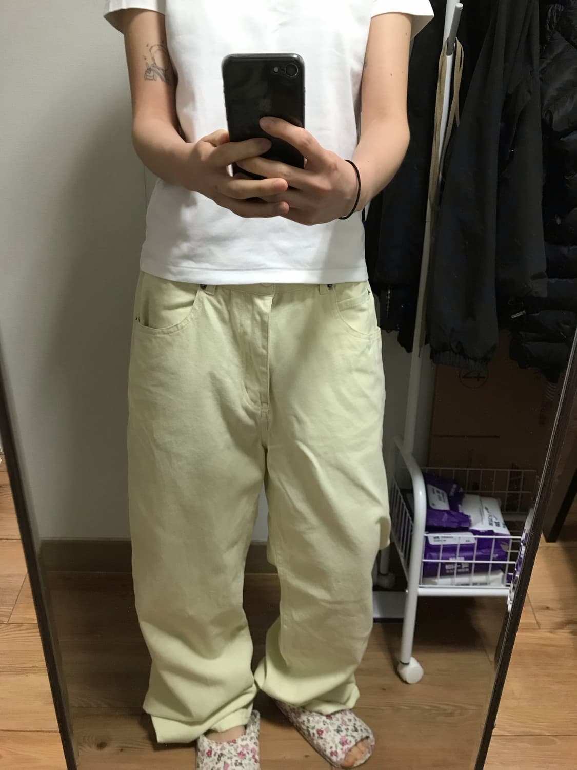 레몬색 바지 상품이미지1