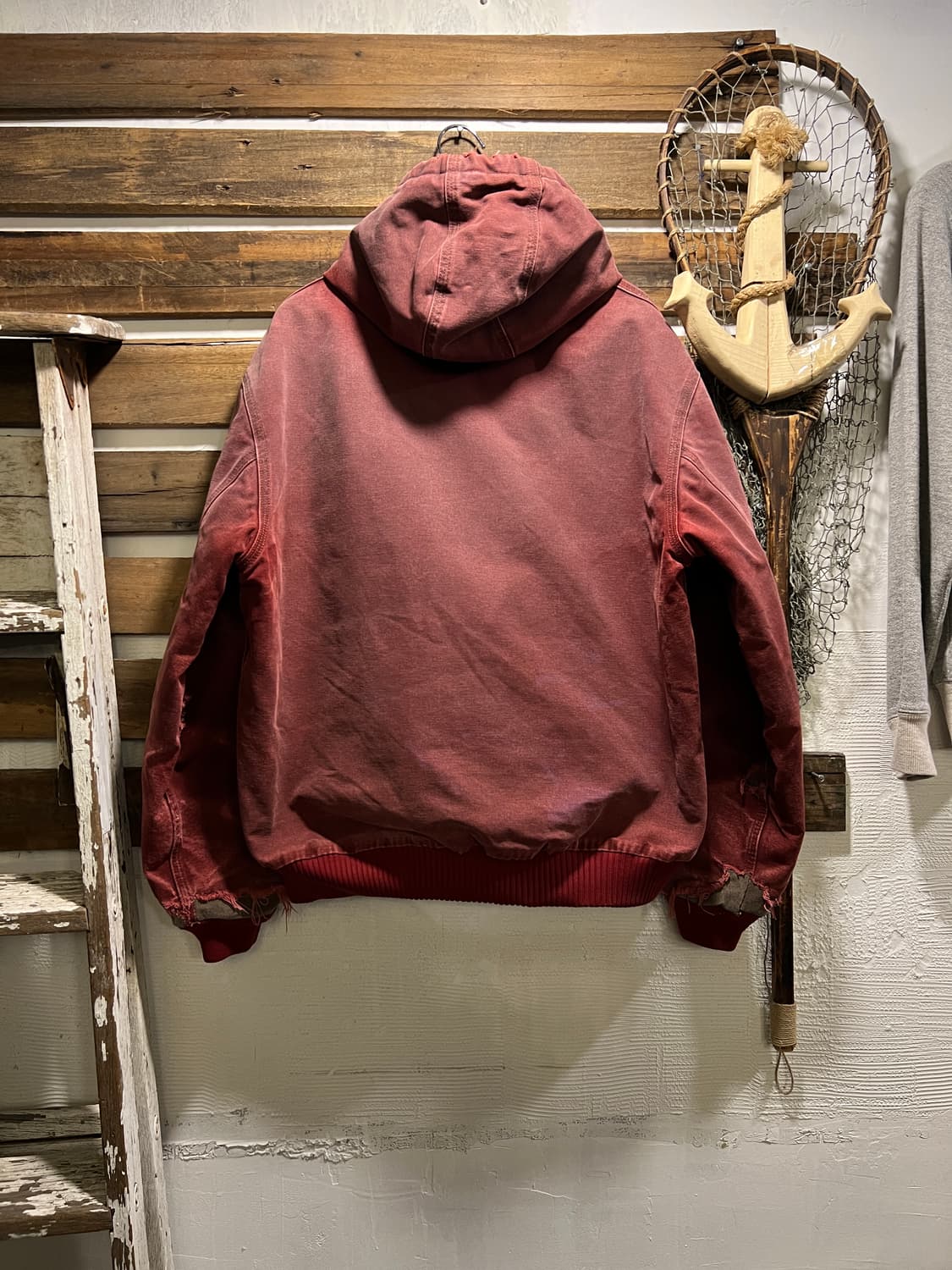 [L]칼하트 J130 CRI 크림슨 레드 액티브 워크자켓 상품이미지7