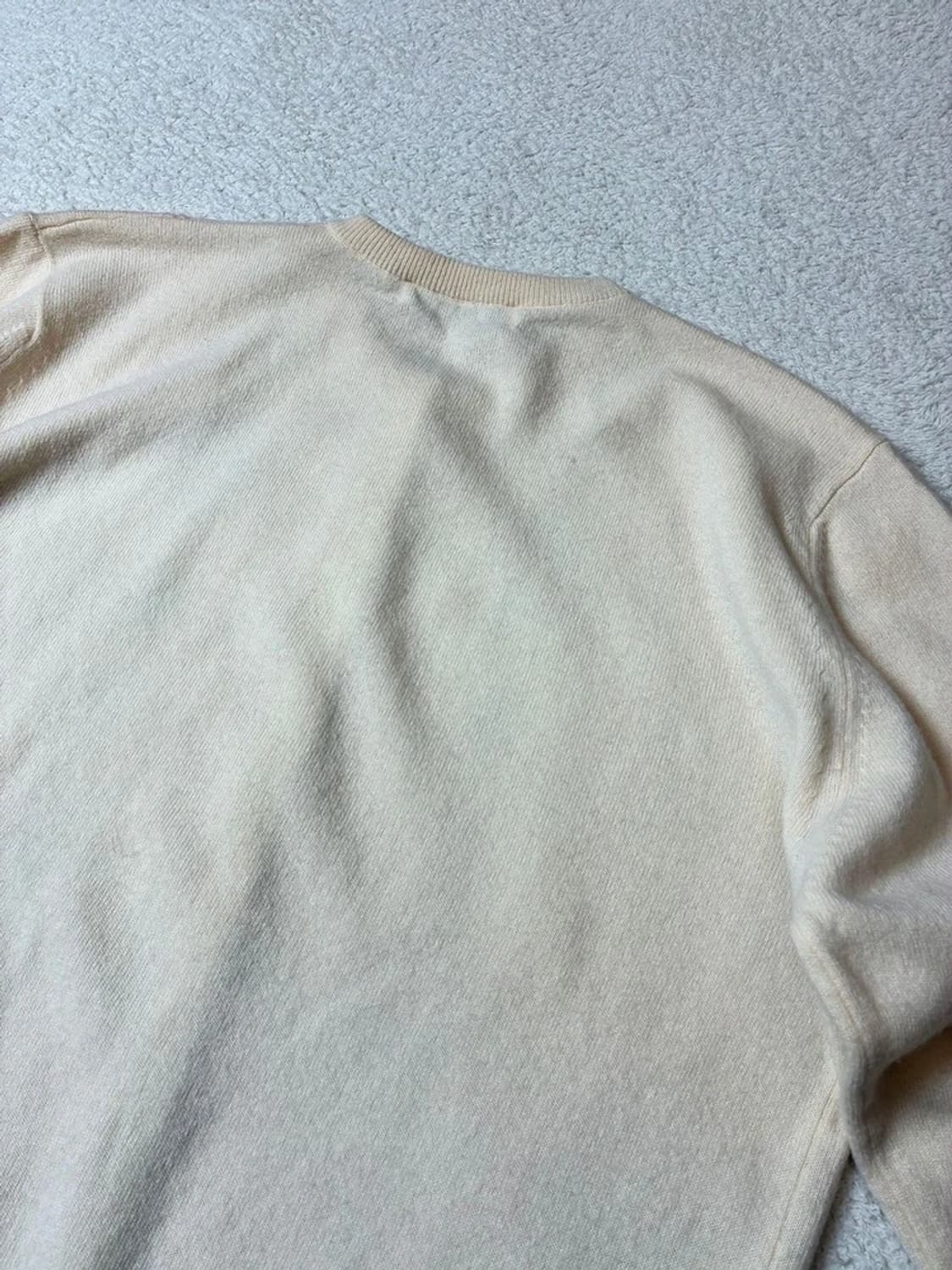 버버리 90'S 아가일 금장 버튼 램스울 니트 가디건 PN7000 상품이미지6