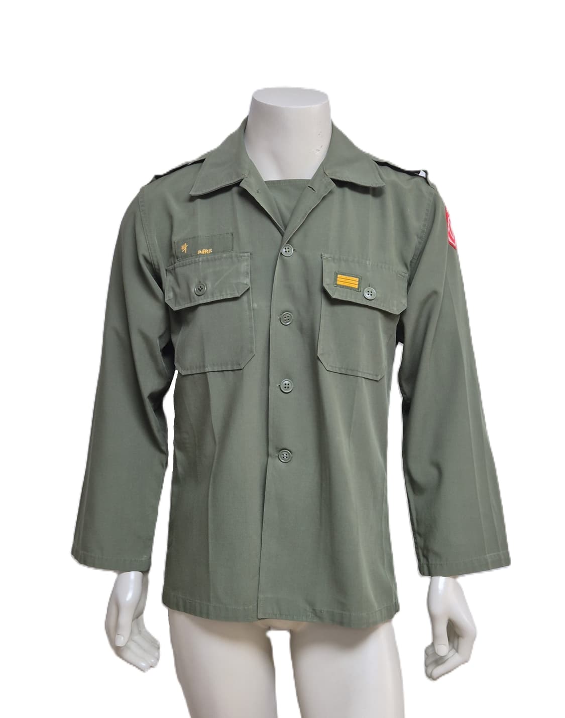 육군 구형 50사단 상병 민무늬 전투복 상의 자켓 (L) 상품이미지1