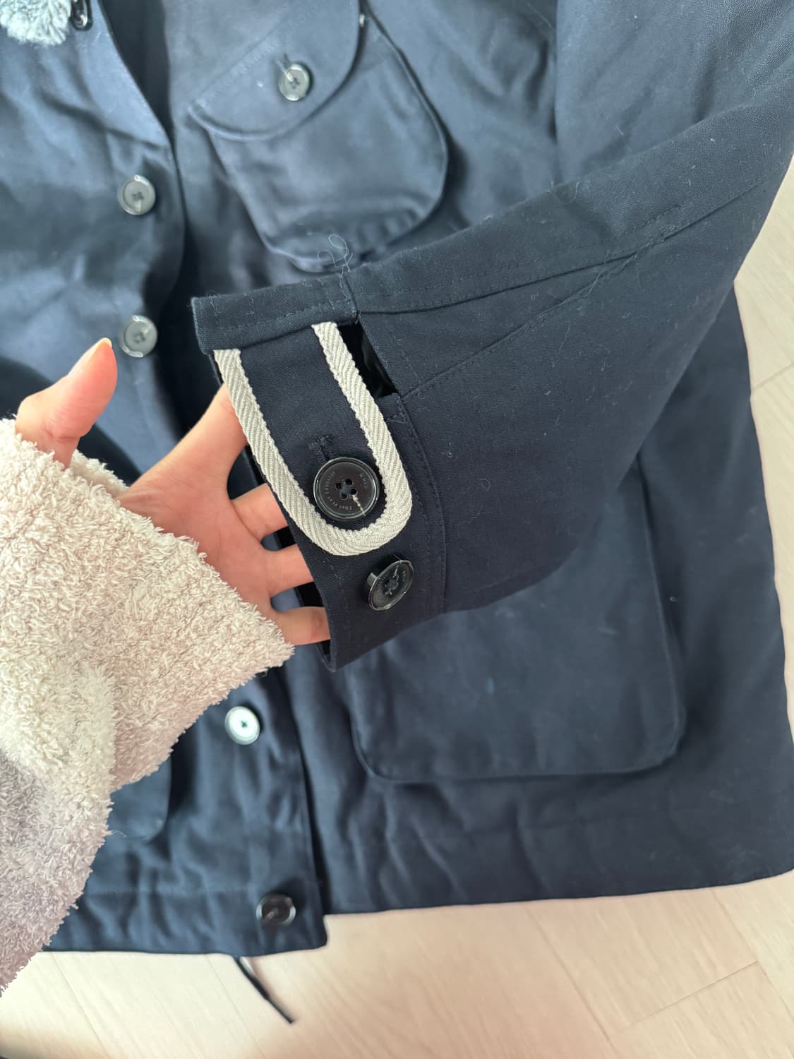 Mmlg 네이비 누빔 자켓 상품이미지5