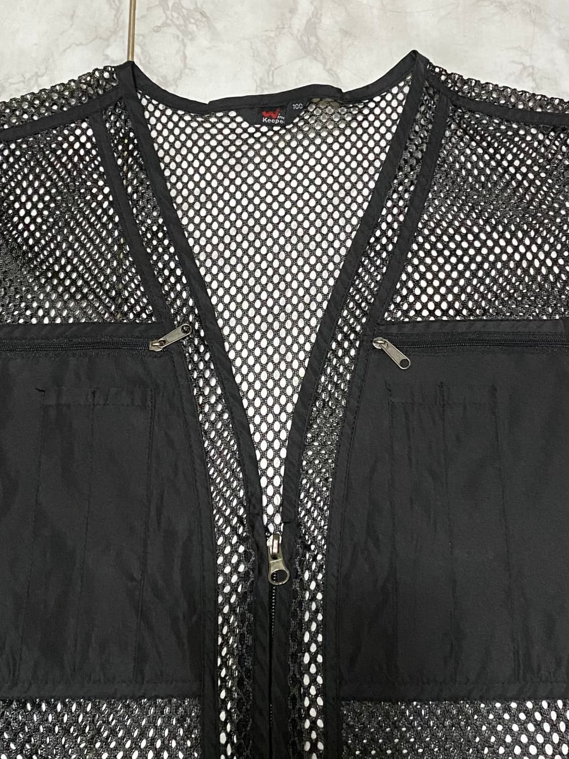 빈티지 망사 메쉬 포켓 조끼 100 상품이미지4