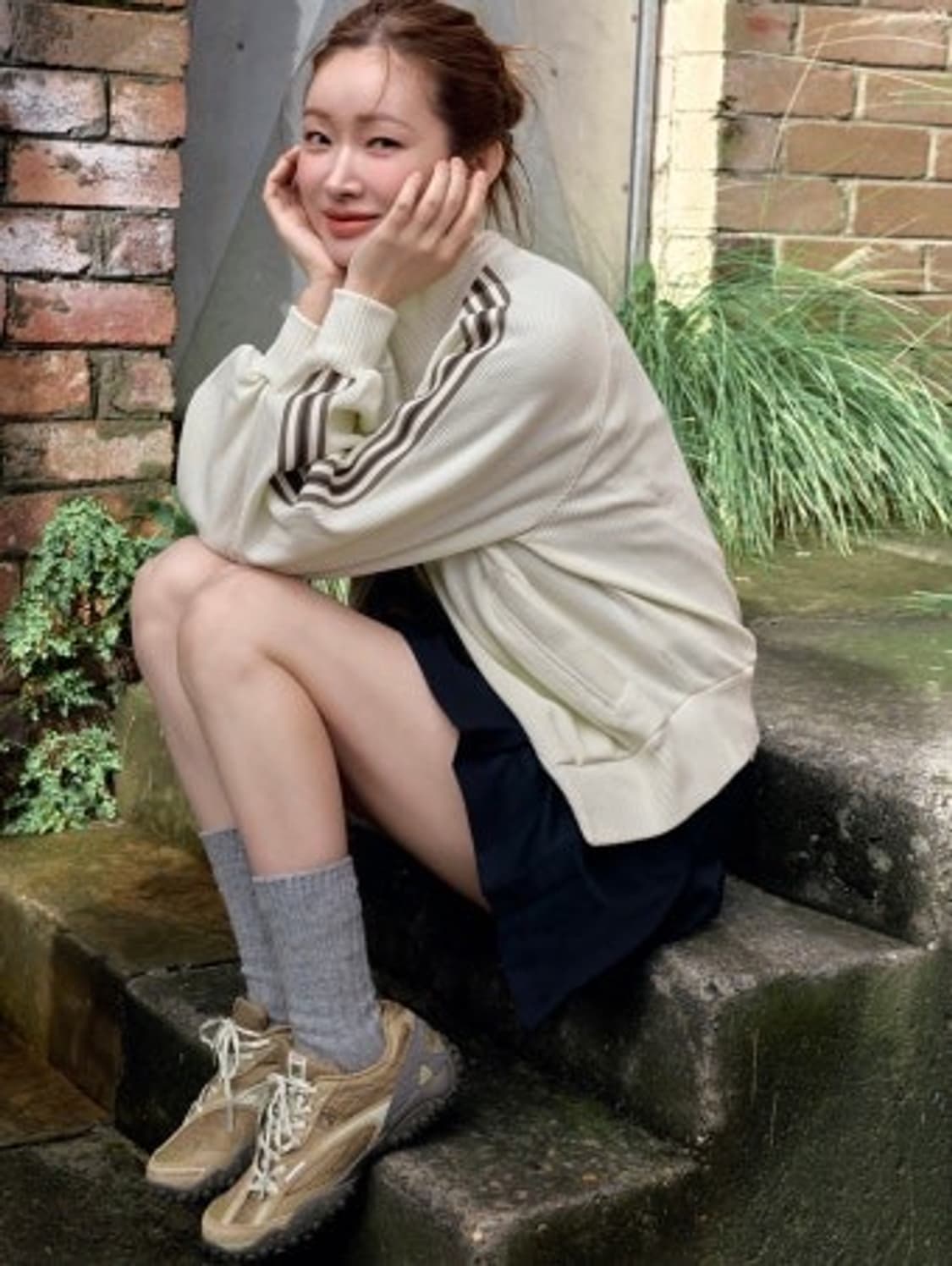 휠라 에샤페v2 브라운 스니커즈 240 상품이미지5