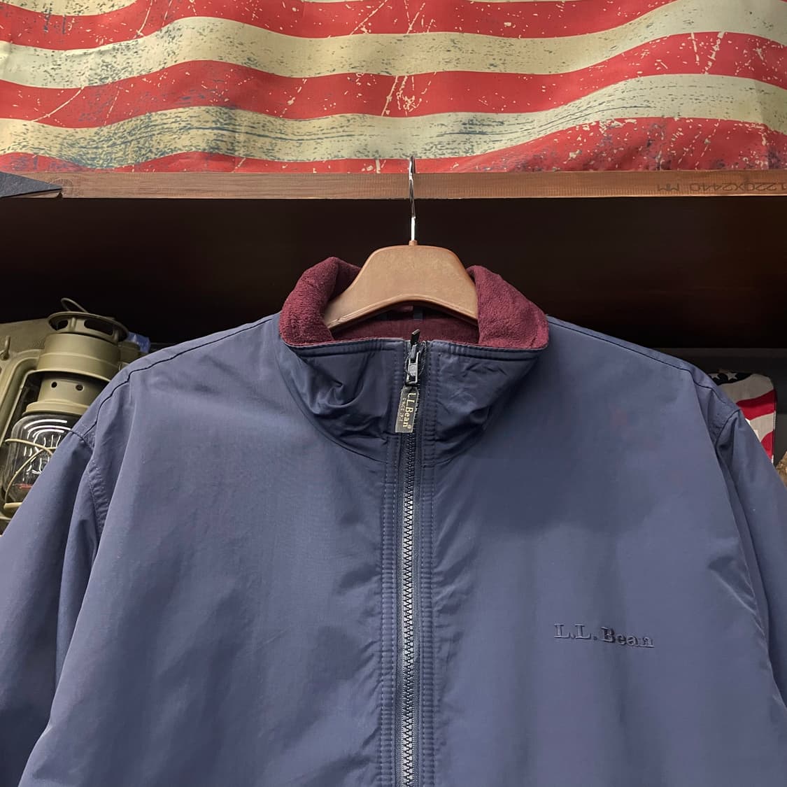 90s 엘엘빈 L.LBean 웜업 자켓 트랙 플리스 안감 자켓  상품이미지3