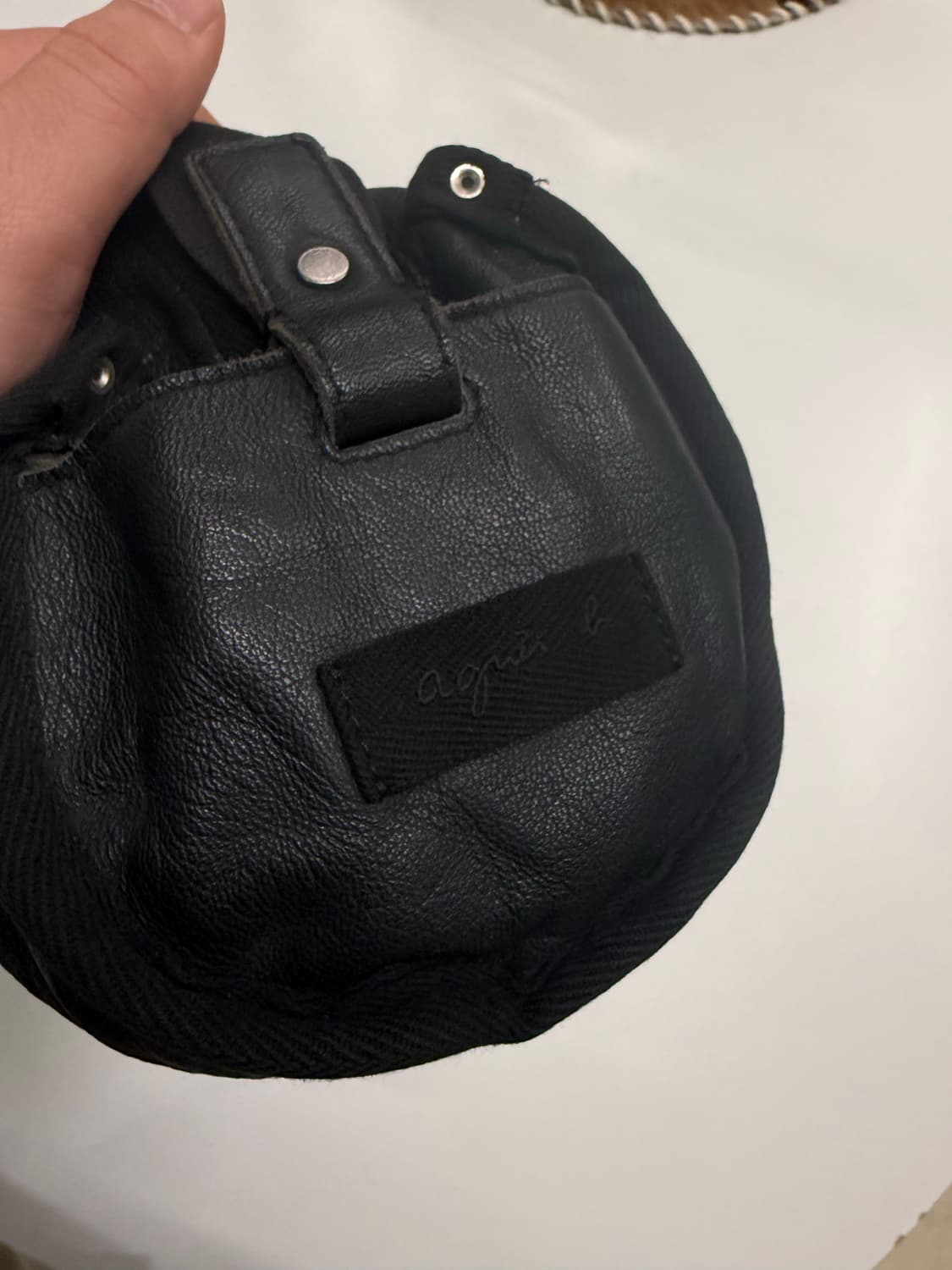 아네스베 원통 양가죽백 상품이미지2