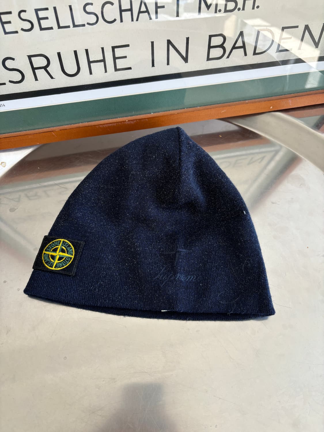 Supreme X Stone Island 비니 상품이미지2