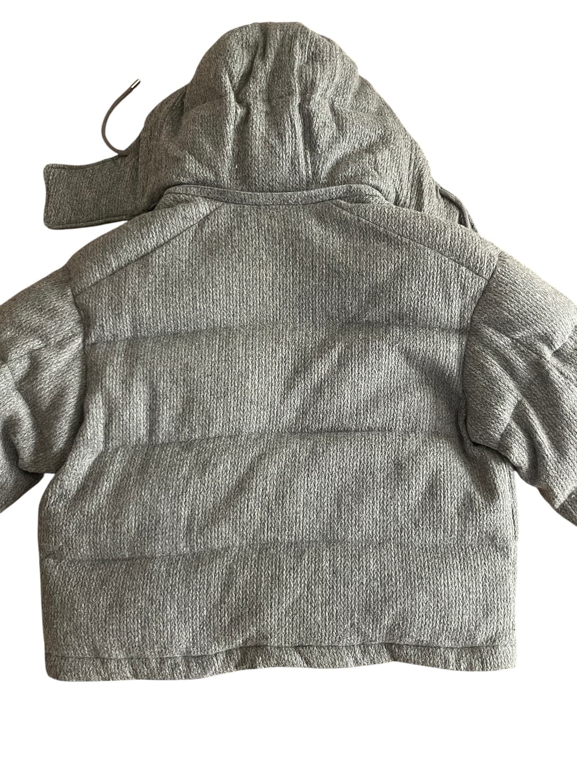 인사일런스 텍스처드 울 구스다운 자켓 패딩 그레이 M 상품이미지5