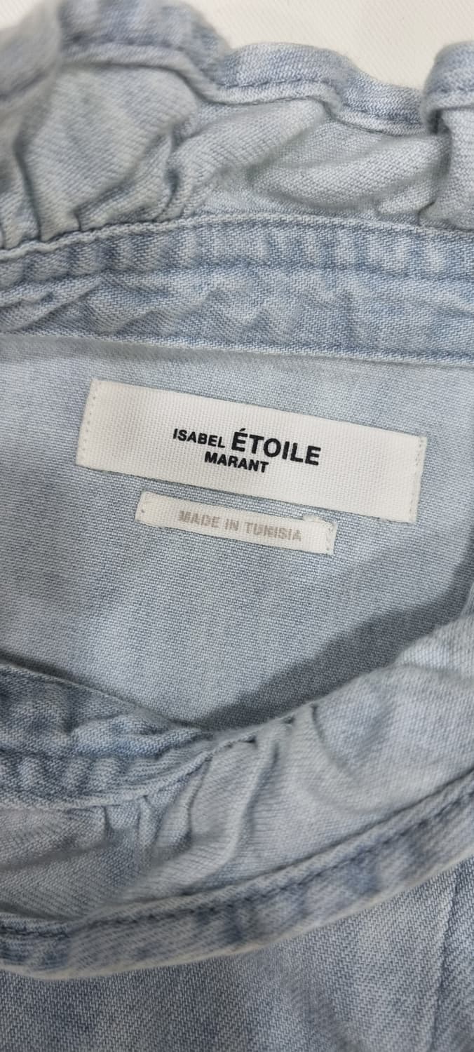 이자벨마랑 데님 프릴 셔츠 S _ 여성, 실측 확인 상품이미지9