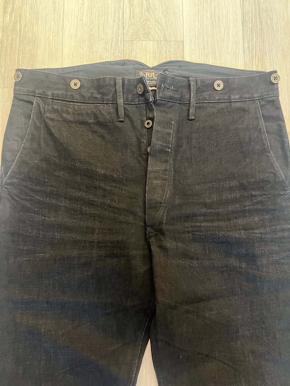RRL waist overall 34x32  black 상품이미지2