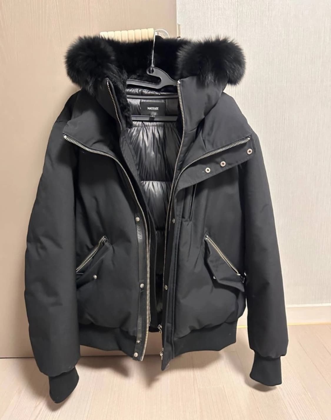 [정품] 맥케이지 블랙 폭스퍼 다운 자켓 40사이즈 / 컨디션 A 상품이미지1