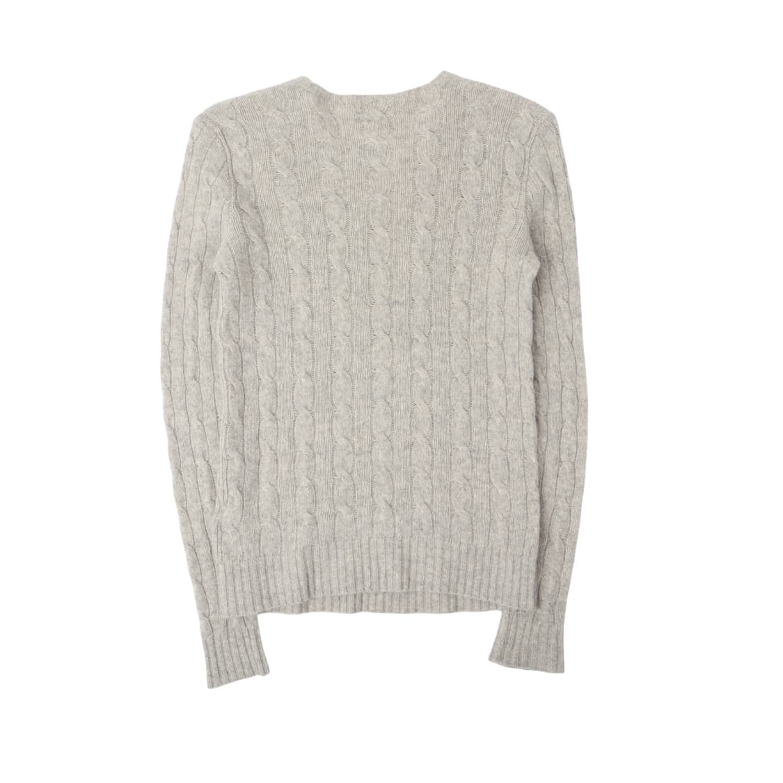 폴로 랄프로렌 라이트 그레이 울 캐시미어 케이블 니트 상품이미지5
