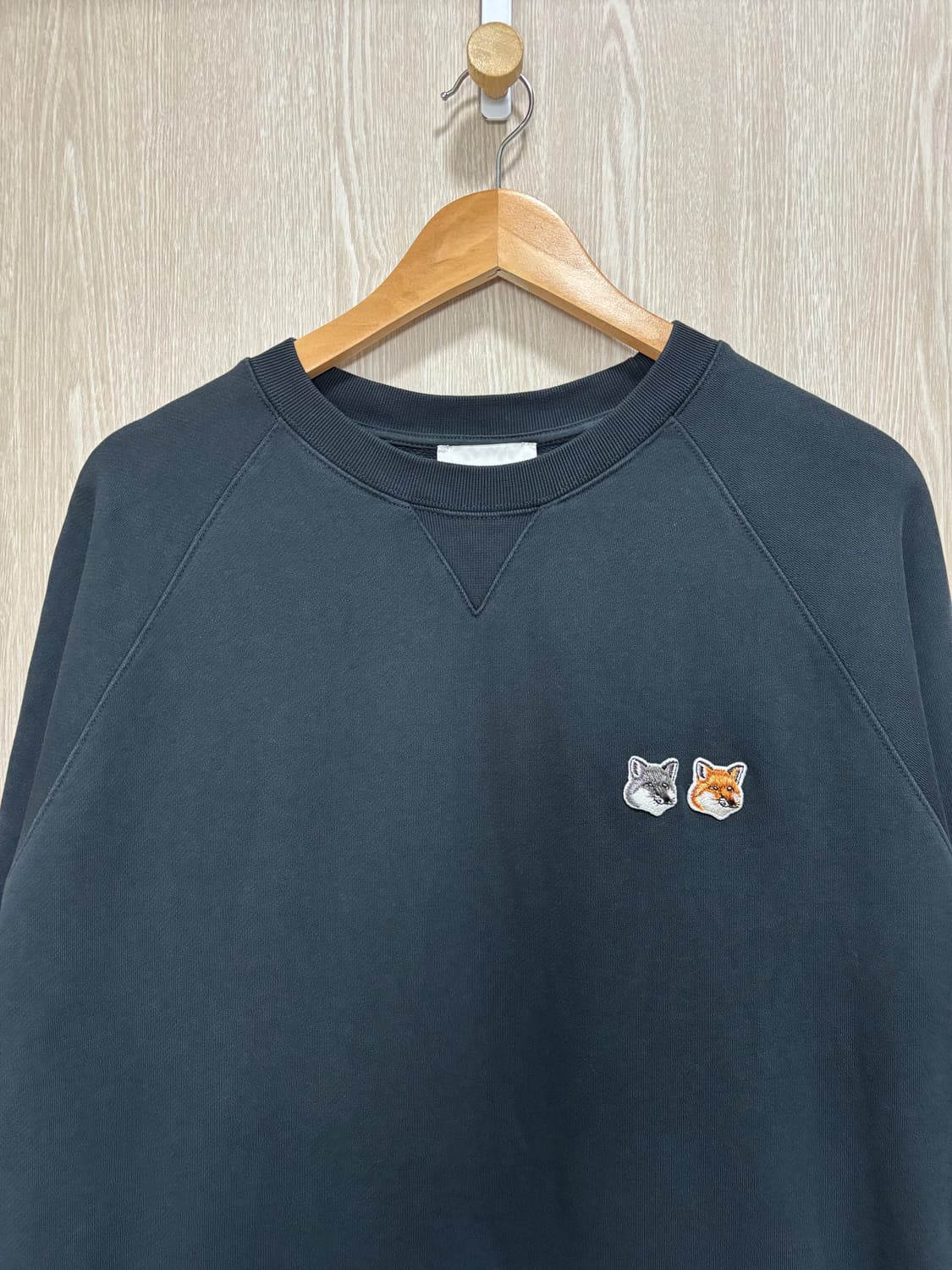 메종키츠네 신형 더블폭스 맨투맨XL/안트라사이트 상품이미지2