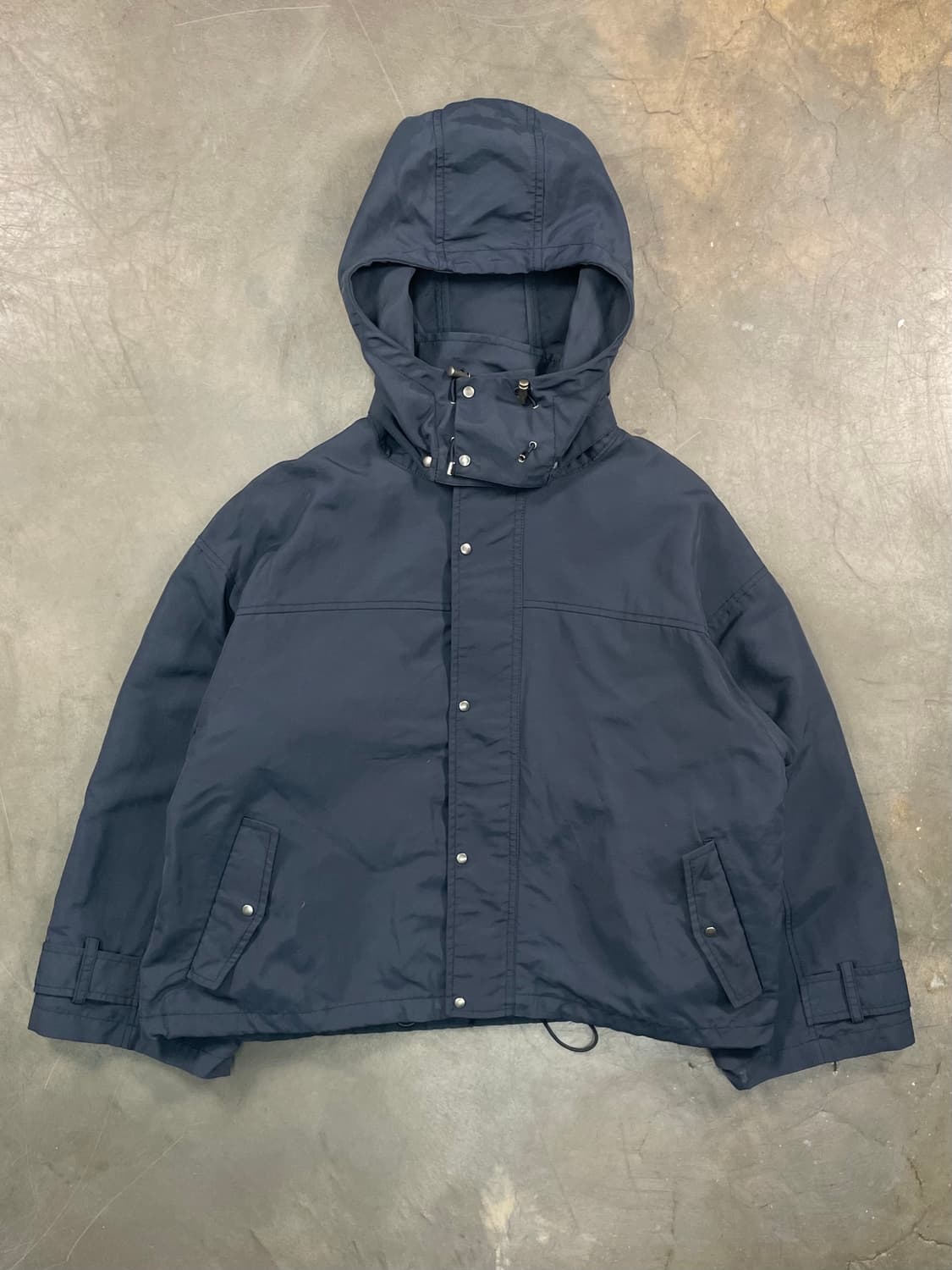 빔즈 크롭 하이넥 후드 자켓 상품이미지1