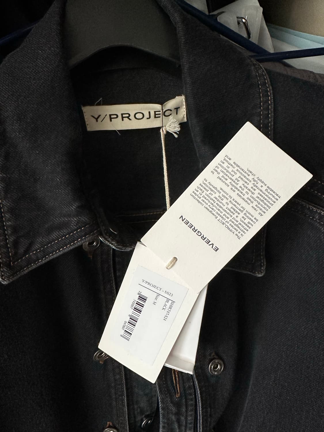 새상품 Y project 와이프로젝트 패널 데님 자켓 상품이미지3