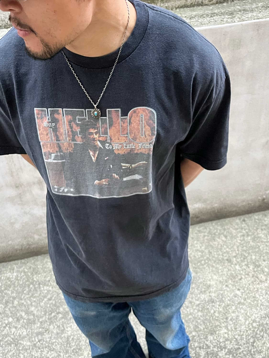 90-00s Serial Killer Scar Face Movie T- 상품이미지1