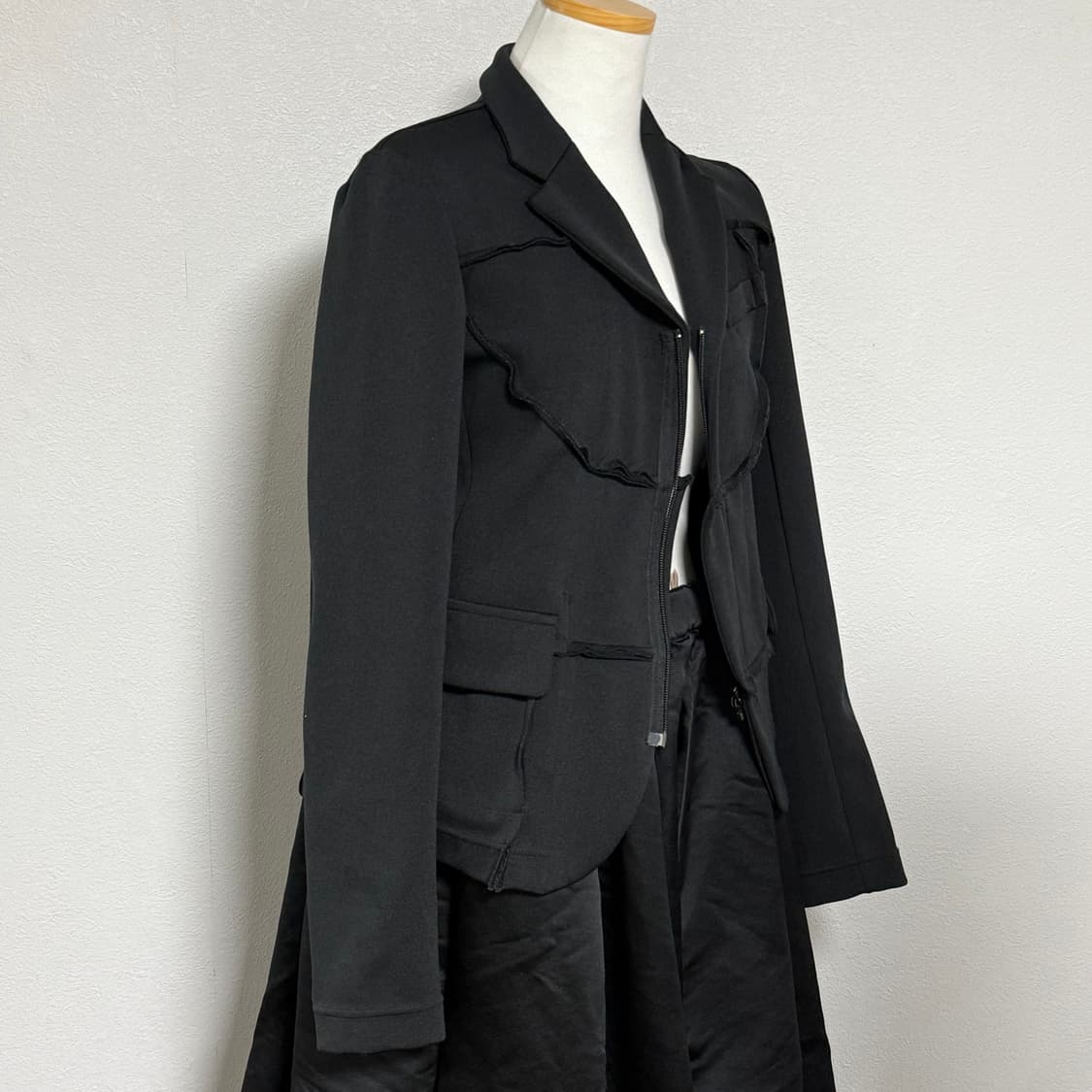 09ss 꼼데가르송 컬렉션라인 폴리 zip자켓 m 상품이미지2