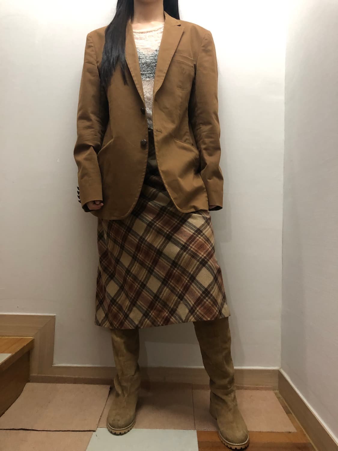 빈티지 브라운 코튼 자켓 상품이미지6