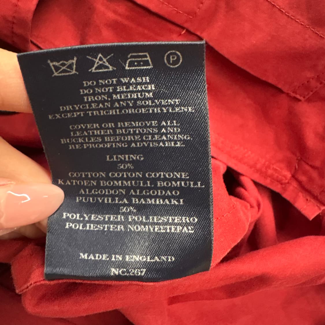 [정품] 버버리 빈티지 레드 트렌치코트 b15 상품이미지7