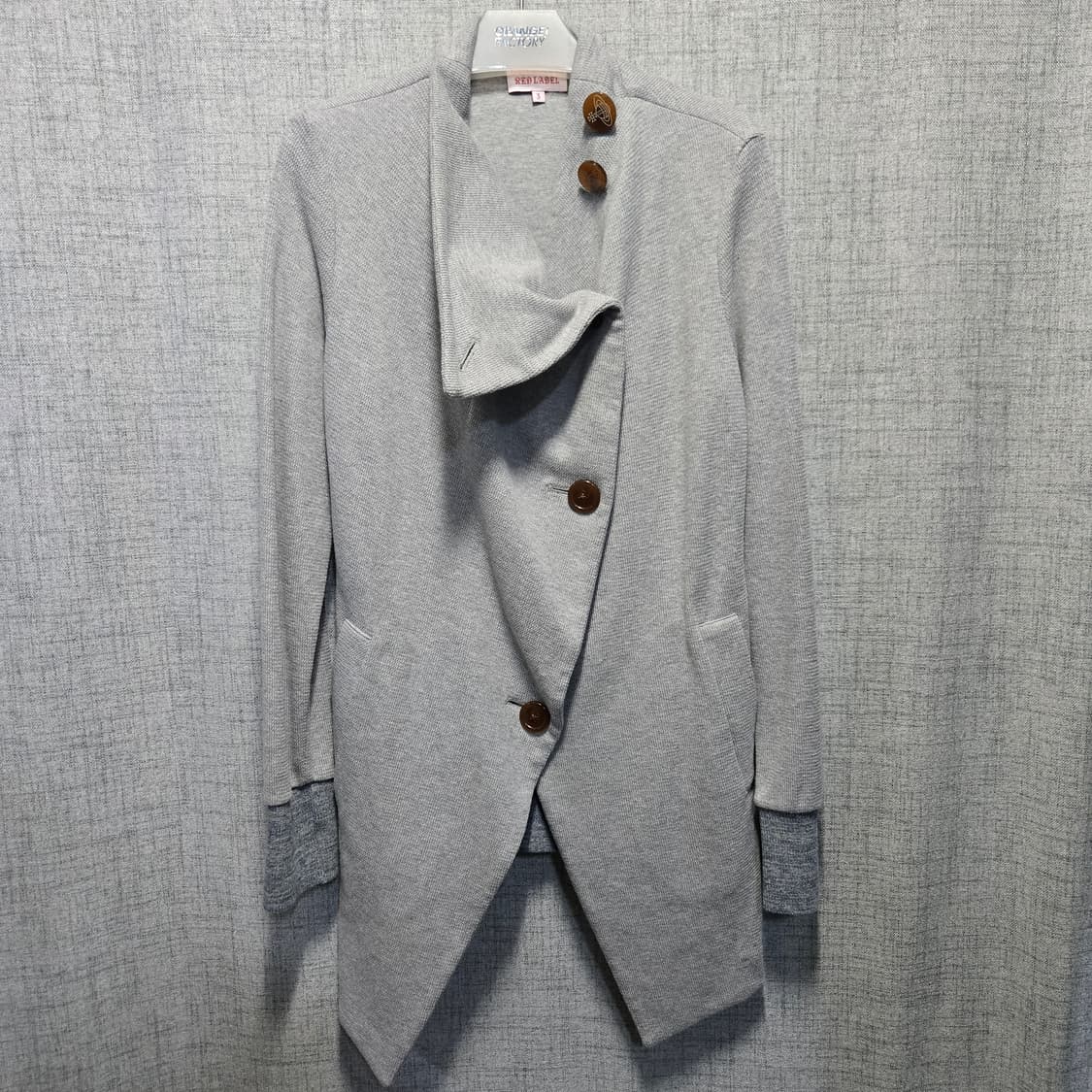 비비안웨스트우드 레드라벨 언발란스 니트 가디건  상품이미지1