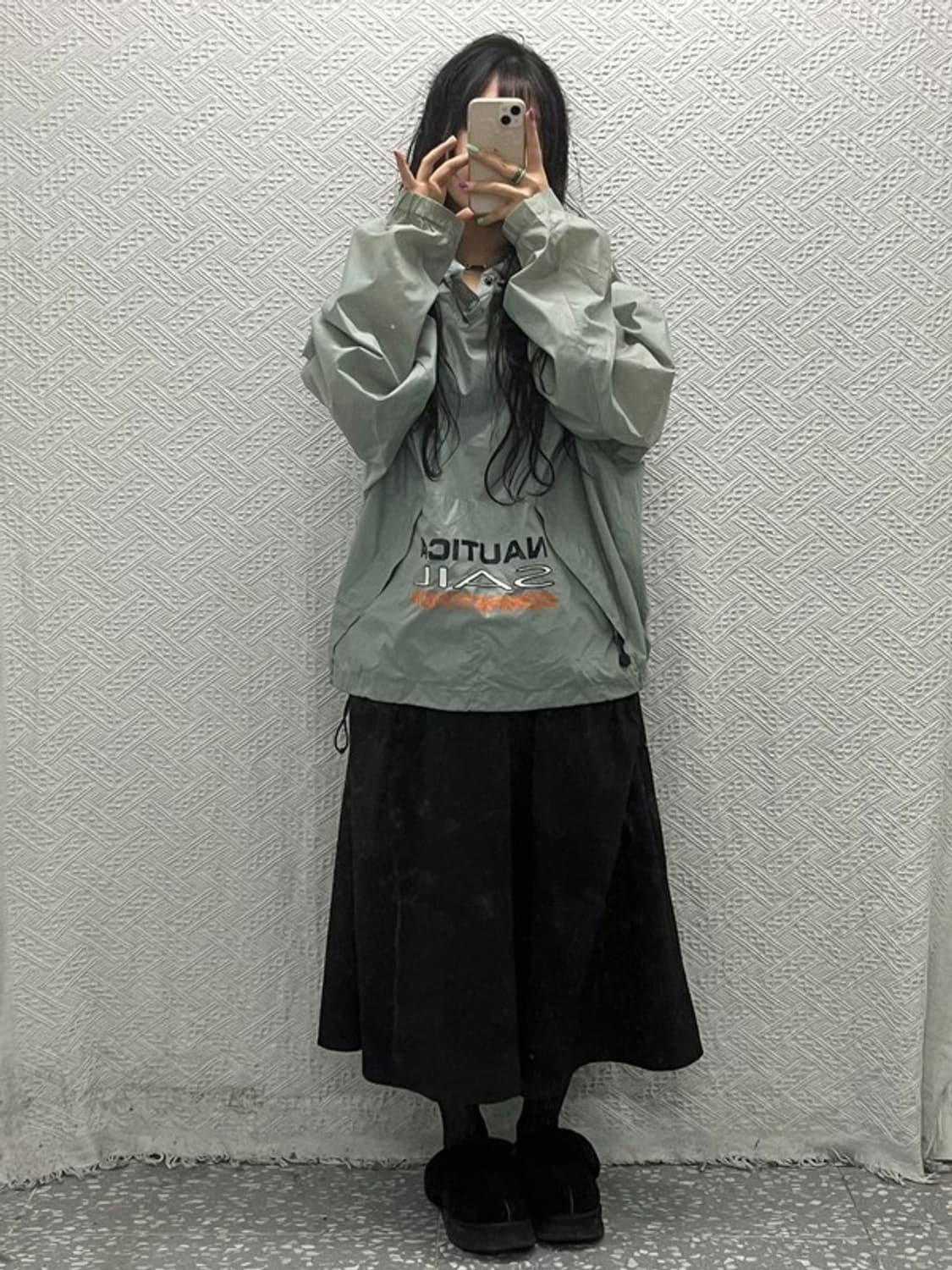 노티카 올드스쿨 빈티지 립스탑 바람막이 아노락 L C06560 상품이미지2