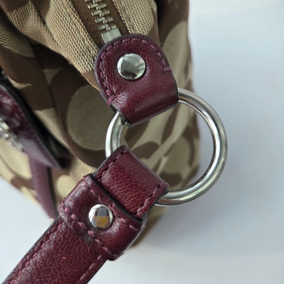 Coach Op Art Jacquard 2WAY Silver 상품이미지9