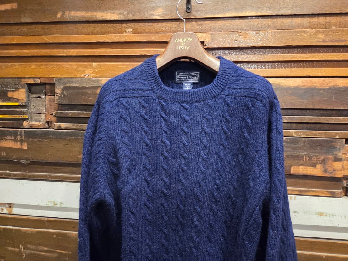 보웬앤라이트 램스울 케이블니트 상품이미지2