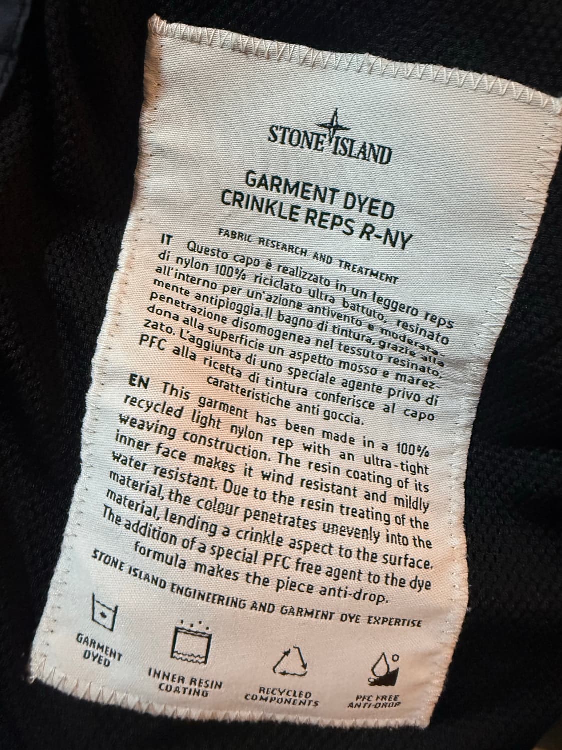 스톤아일랜드 크링클랩스 자켓 상품이미지5