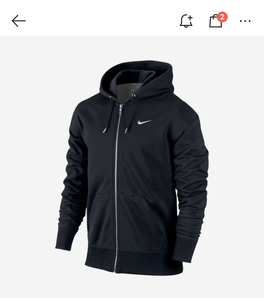 나이키 블랙 후드집업 상품이미지1