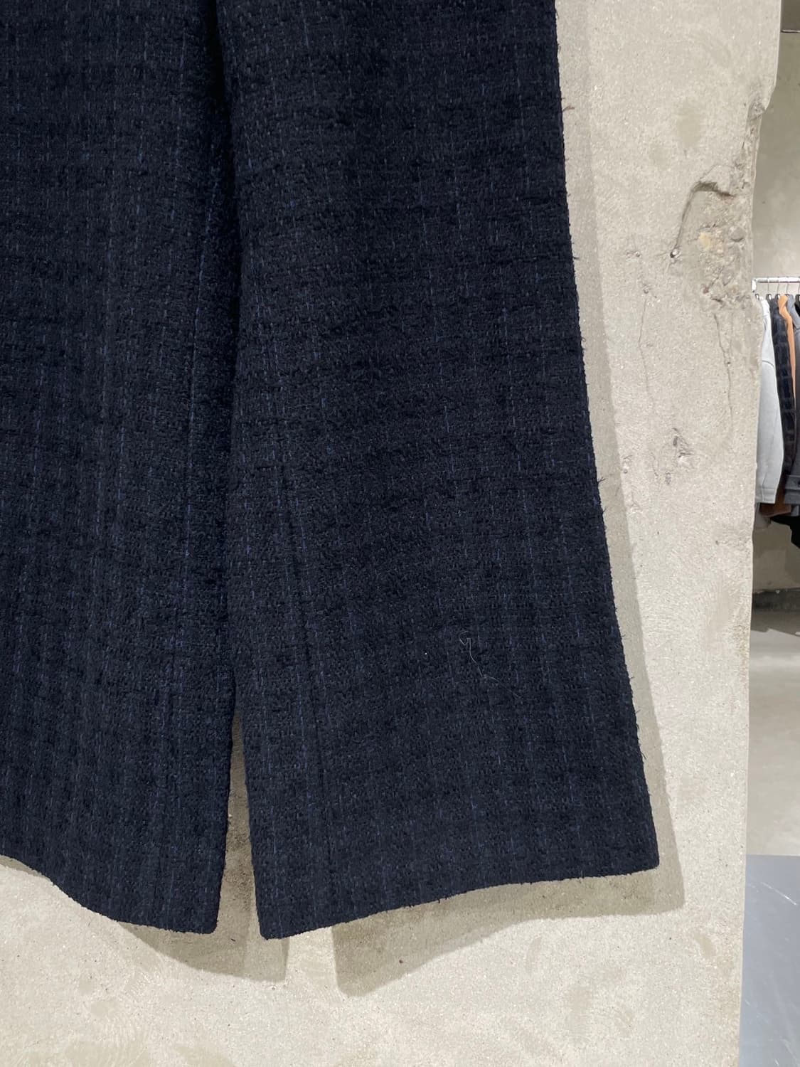 샤넬 유니폼 블랙 프론트 포켓 트위드 팬츠 상품이미지5