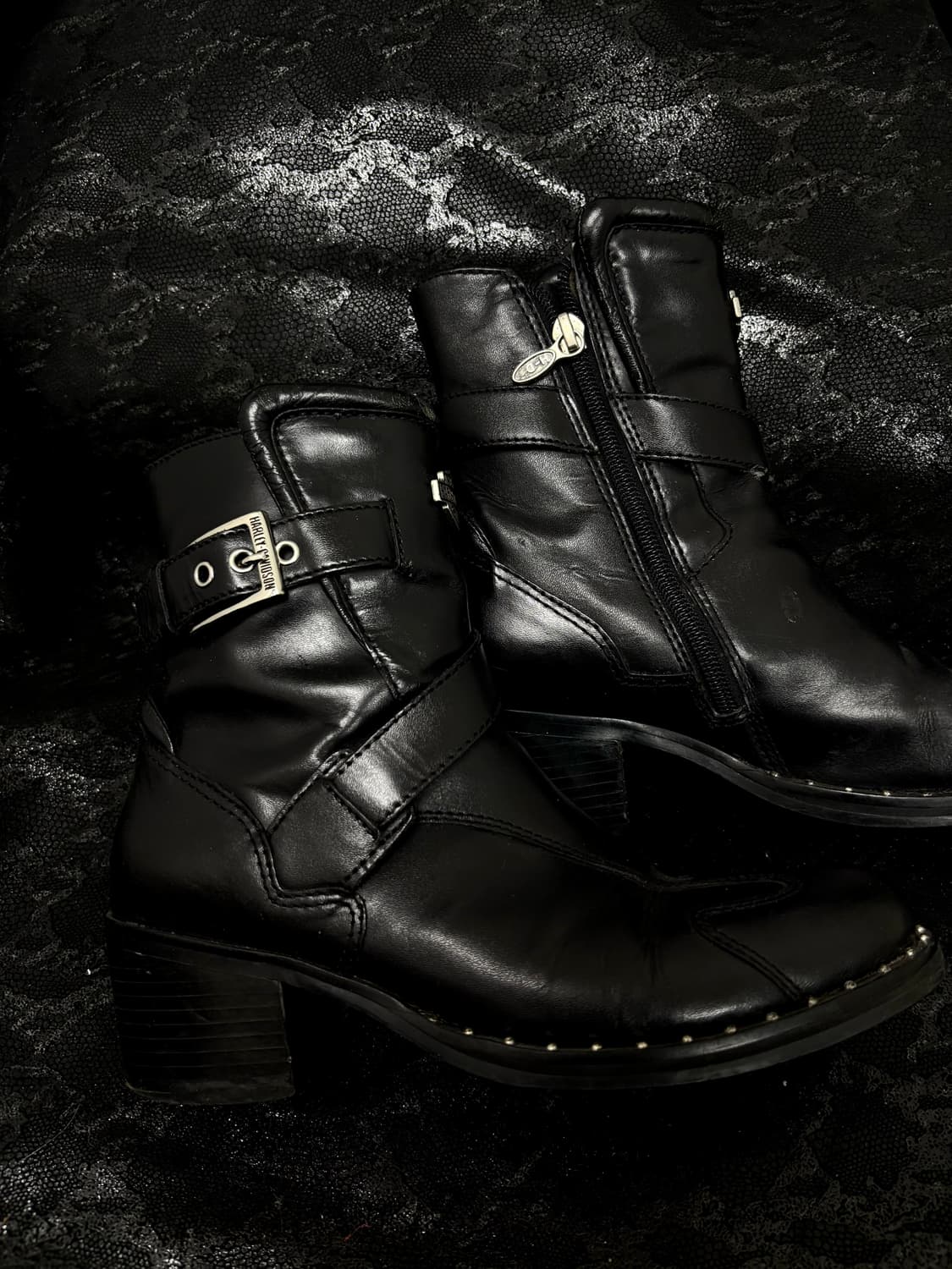 “Harley Davidson” Buckle&Stud Leather Bo 상품이미지6