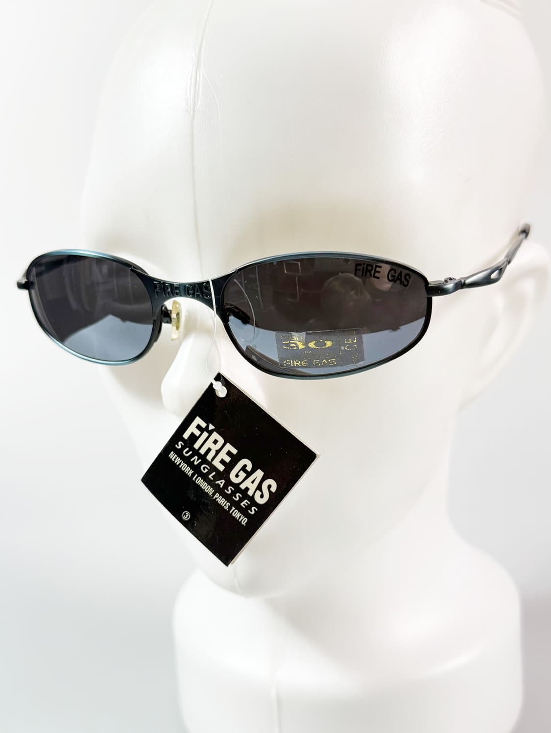 90s FIRE GAS 슬림 오벌 메탈 프레임 빈티지 선글라스 상품이미지8