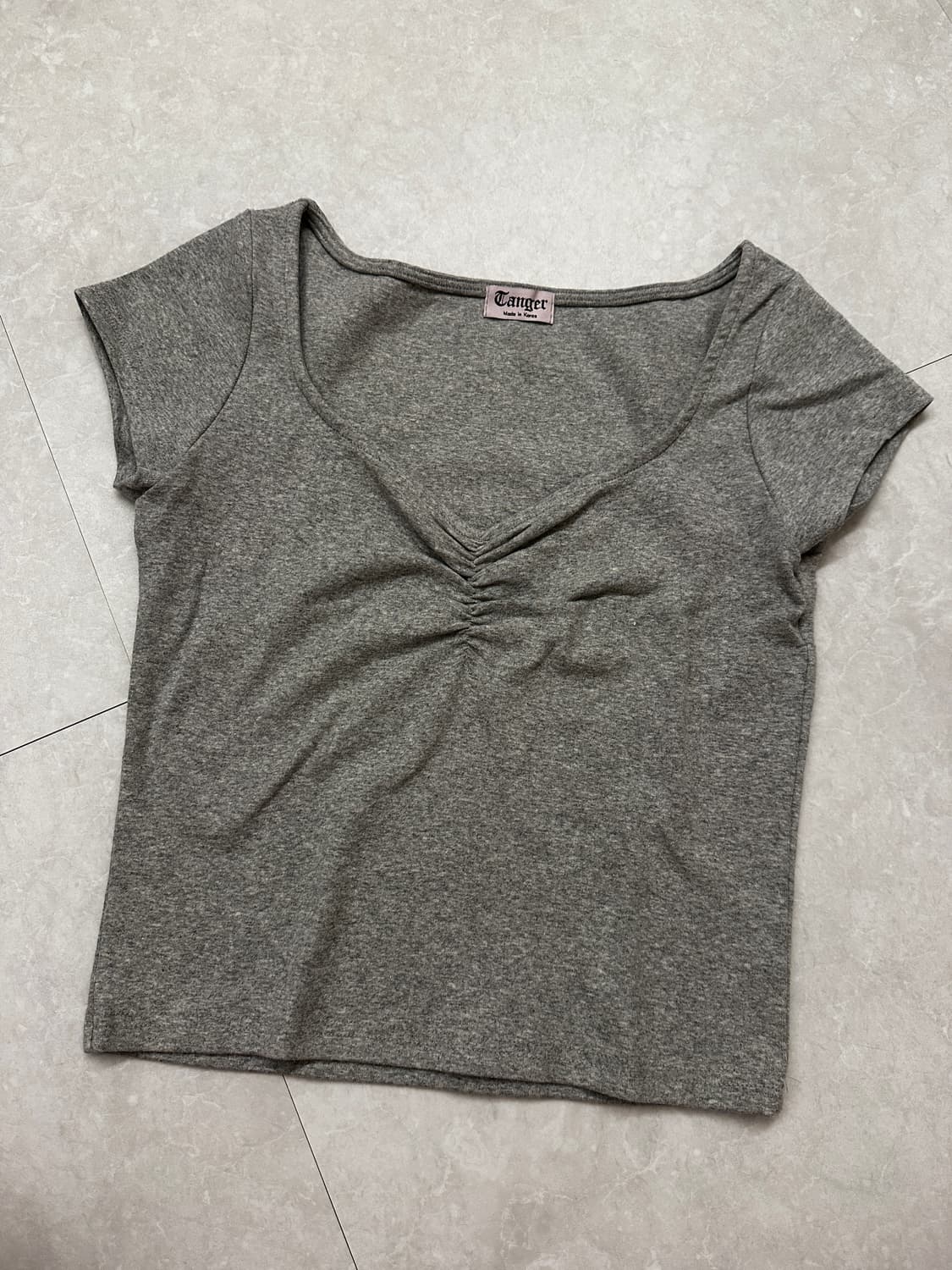 tanger 탠저 발레리나 탑 (핑크/그레이) 상품이미지3