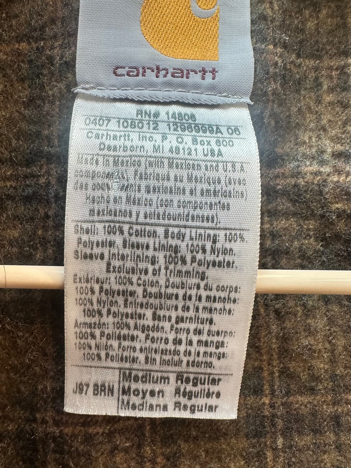 칼하트 디트로이트 자켓 j97 brn M 상품이미지7