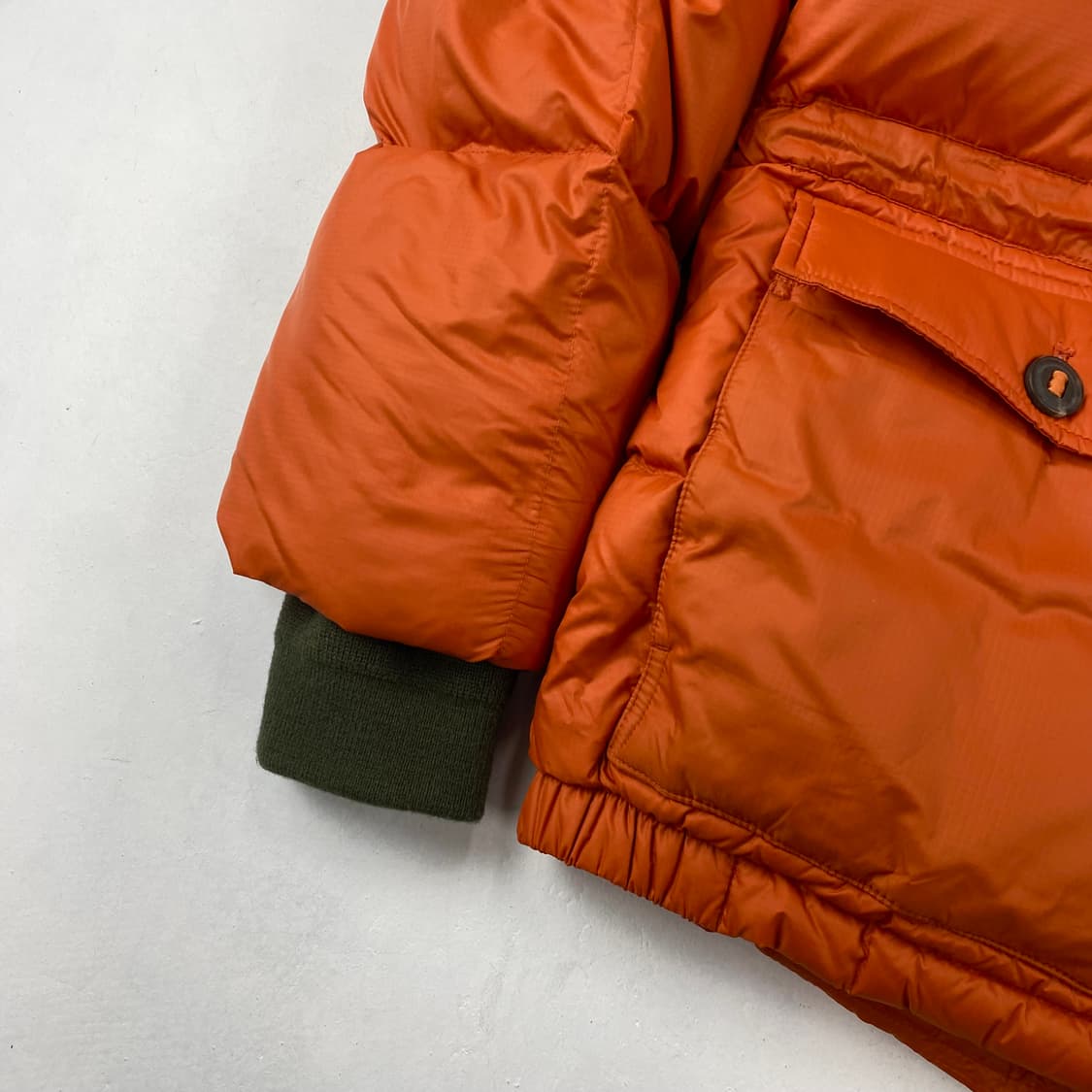 아웃스탠딩 카라코람 구스다운 퀼팅 오렌지 파카 패딩 (100) 상품이미지3