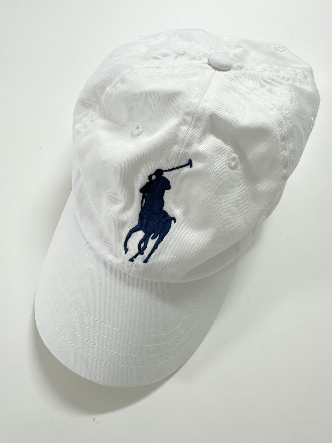 폴로랄프로렌 유니섹스 빅포니 화이트 볼캡 상품이미지1